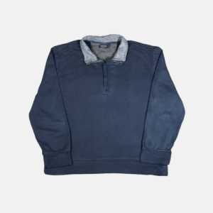 Nautica Navy Quarter Zip Sweatshirt (XL)