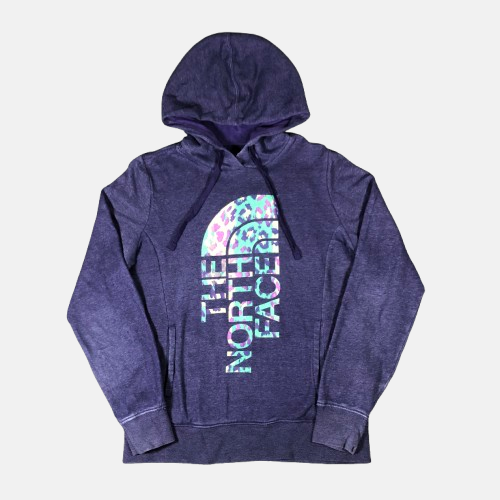 The North Face Purple Cheetah Logo Hoodie Womens (S)