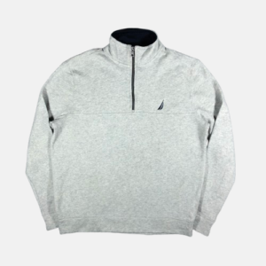Nautica grey quarter zip sweatshirt (S)