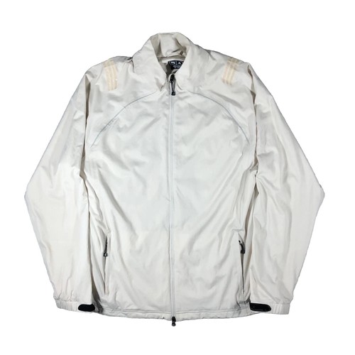 Adidas 08’ Climaproof Beige Ivory Golf Storm Jacket Windbreaker XL