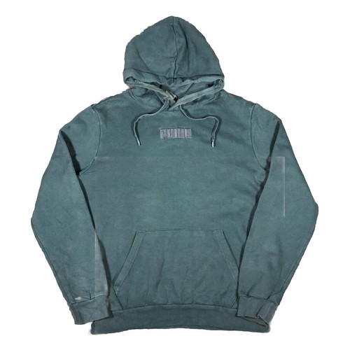 Puma aqua green pullover hoodie size M