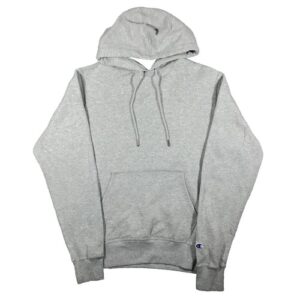 Champion light grey hoodie sweatshirt S