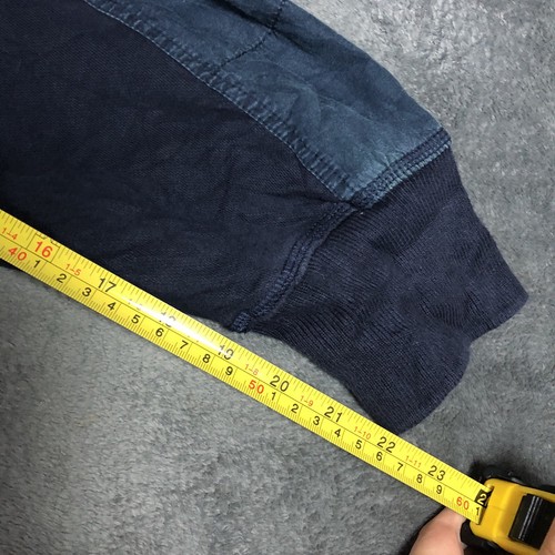 Nautica Navy Button up Two Tone Cotton Sweatshirt (XL) - Image 12