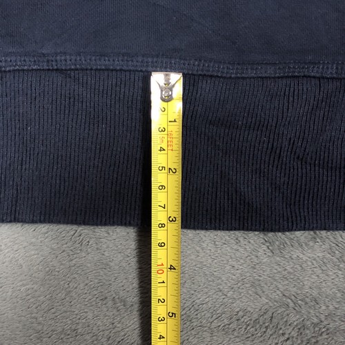 Nautica Navy Button up Two Tone Cotton Sweatshirt (XL) - Image 13