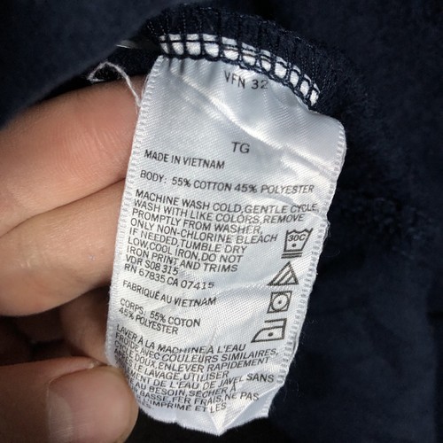 Nautica Navy Quarter Zip Sweatshirt (XL) - Image 6