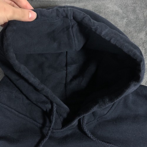 Hard Rock Cafe Hollywood Logo Navy Hoodie Size M - Image 5