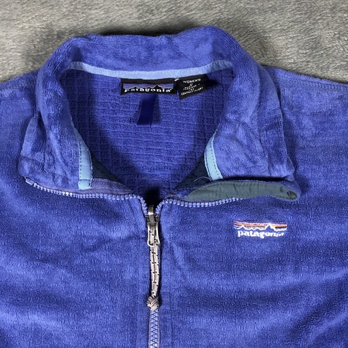 Vintage 00s Patagonia Purple Full-Zip Fleece Jacket (S) - Image 5