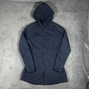North Face F15 Women's Zip Up Long Hooded Navy Jacket Size S