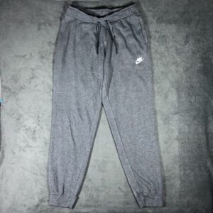 Nike Grey Joggers Tracksuit Bottoms Cuffed Size M