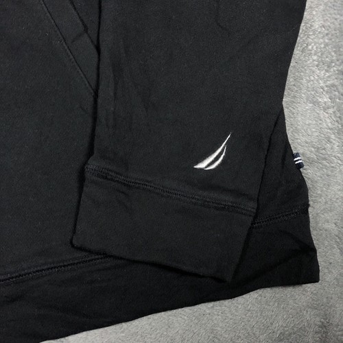 Nautica Vintage black pullover Spell Out hoodie Size L - Image 5