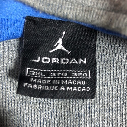 Vintage 90s Air Jordan Grey Jumpman Short sleeve woven long zip up jacket 3XL - Image 7