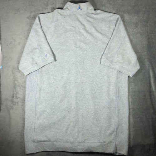 Vintage 90s Air Jordan Grey Jumpman Short sleeve woven long zip up jacket 3XL - Image 11