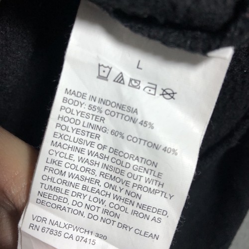 Nautica Vintage black pullover Spell Out hoodie Size L - Image 8