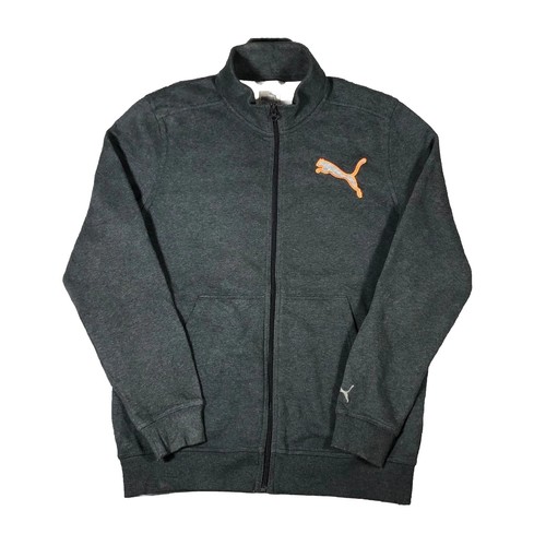 Puma dark grey soft zip up jacket M