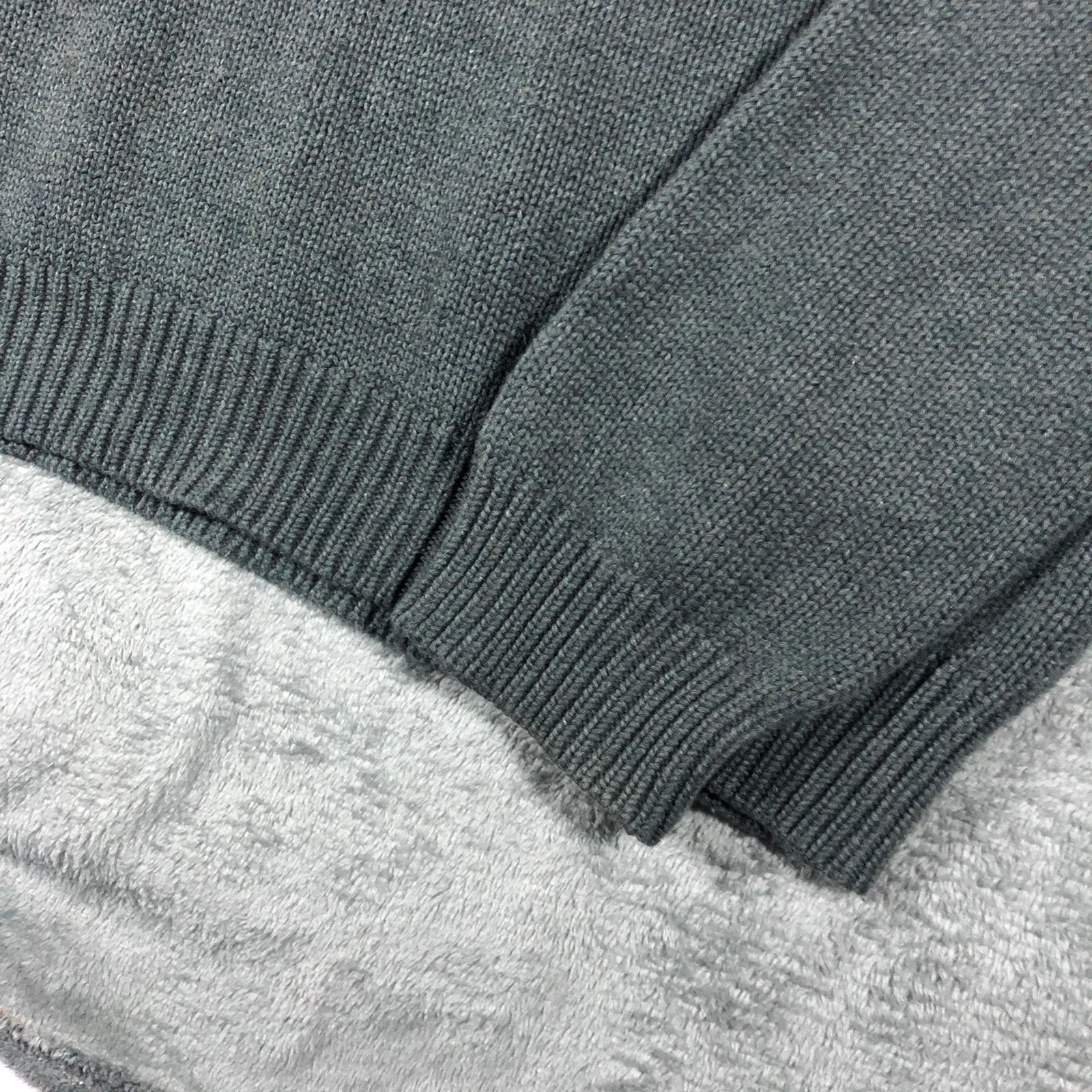 Polo Ralph Lauren dark grey loose knit v-neck Sweater Jumper XL - Image 5