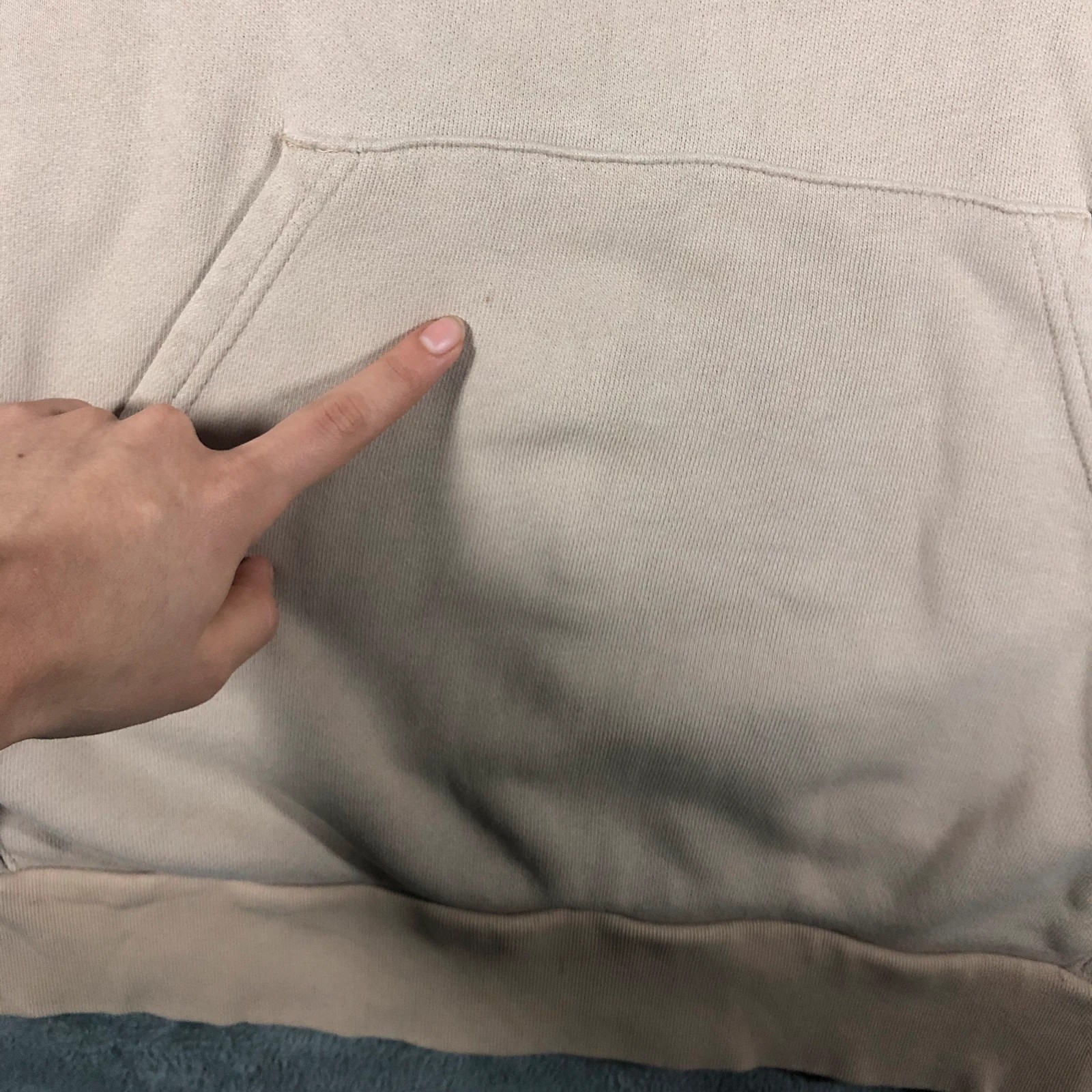 Adidas Ozworld tan spell out hoodie sweatshirt L - Image 7