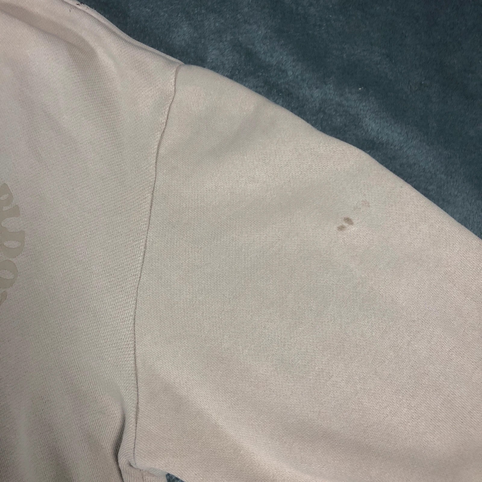 Adidas Ozworld tan spell out hoodie sweatshirt L - Image 8