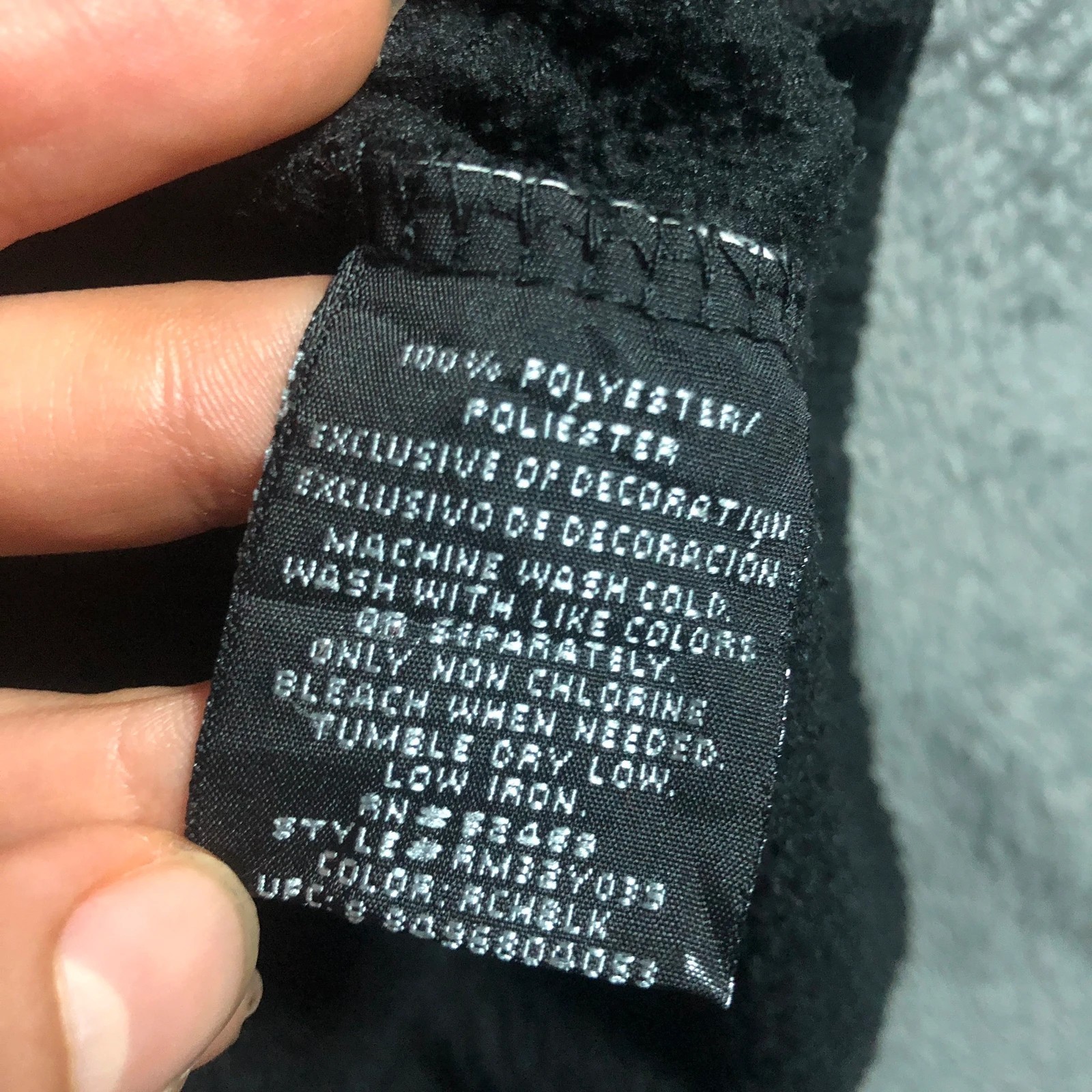 Vintage Starter 1/4 Quarter Zip Ribbed Fleece Sweatshirt Black M - Image 10