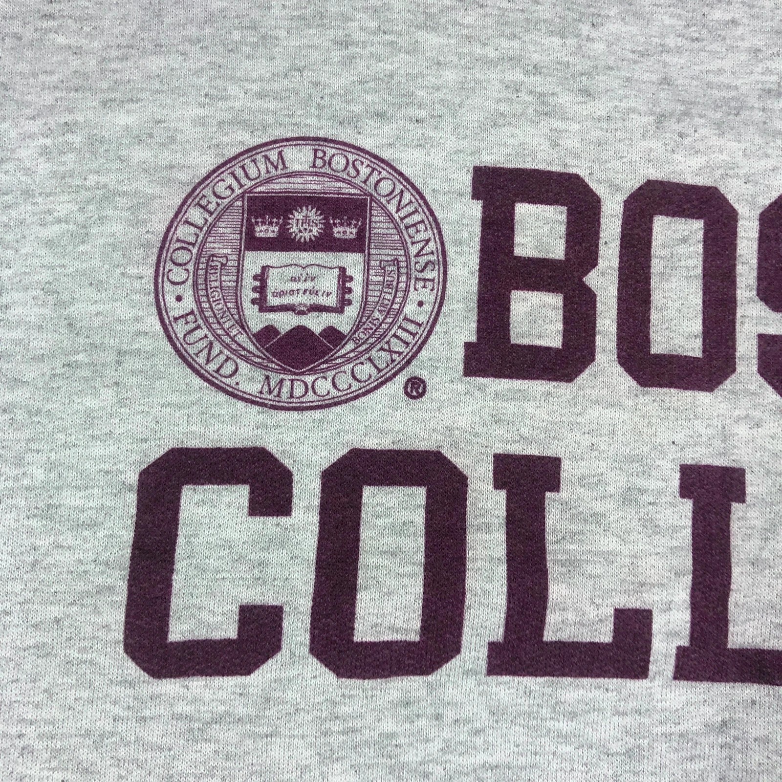 Champion Boston College light grey spell out crewneck sweatshirt M - Image 3
