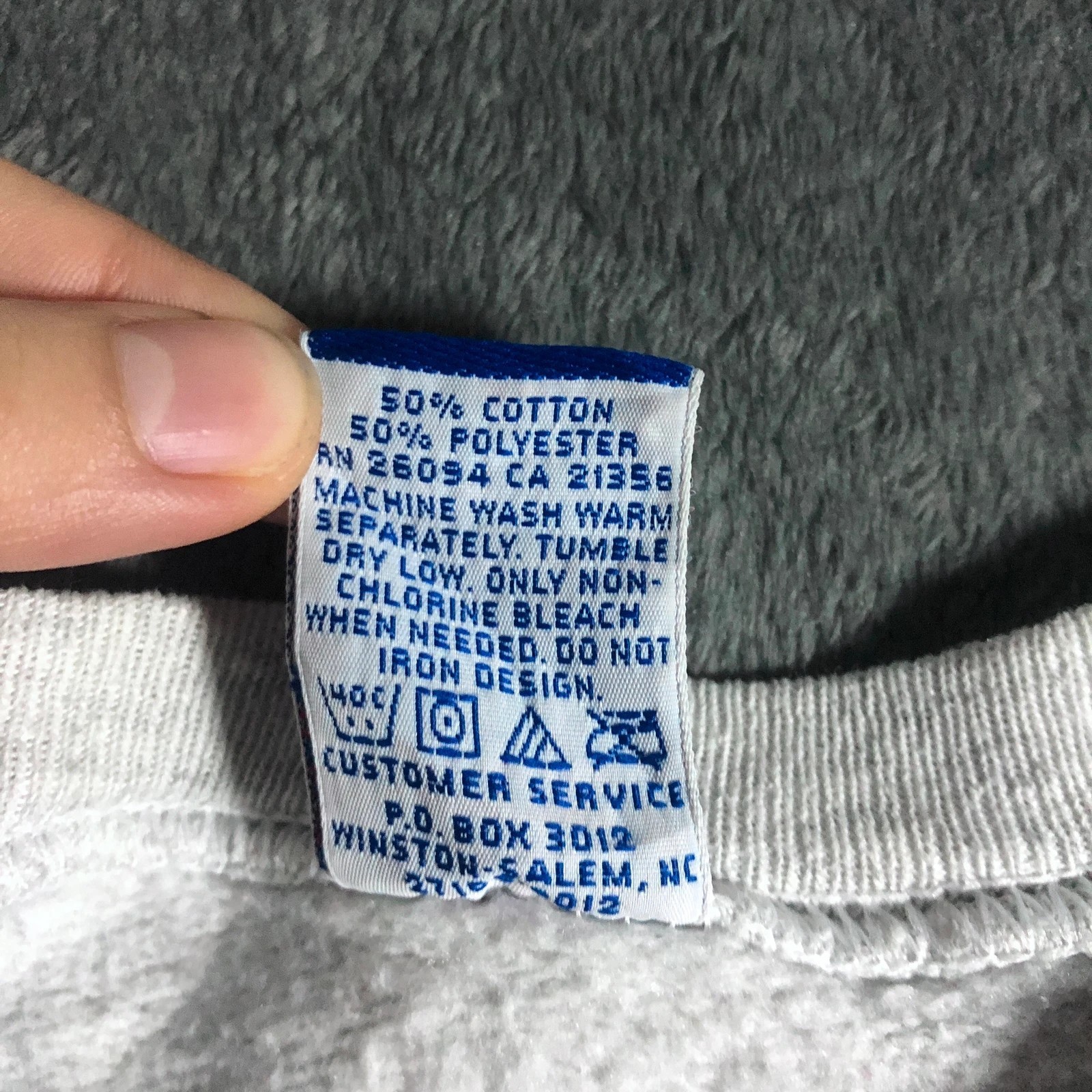 Champion Boston College light grey spell out crewneck sweatshirt M - Image 11