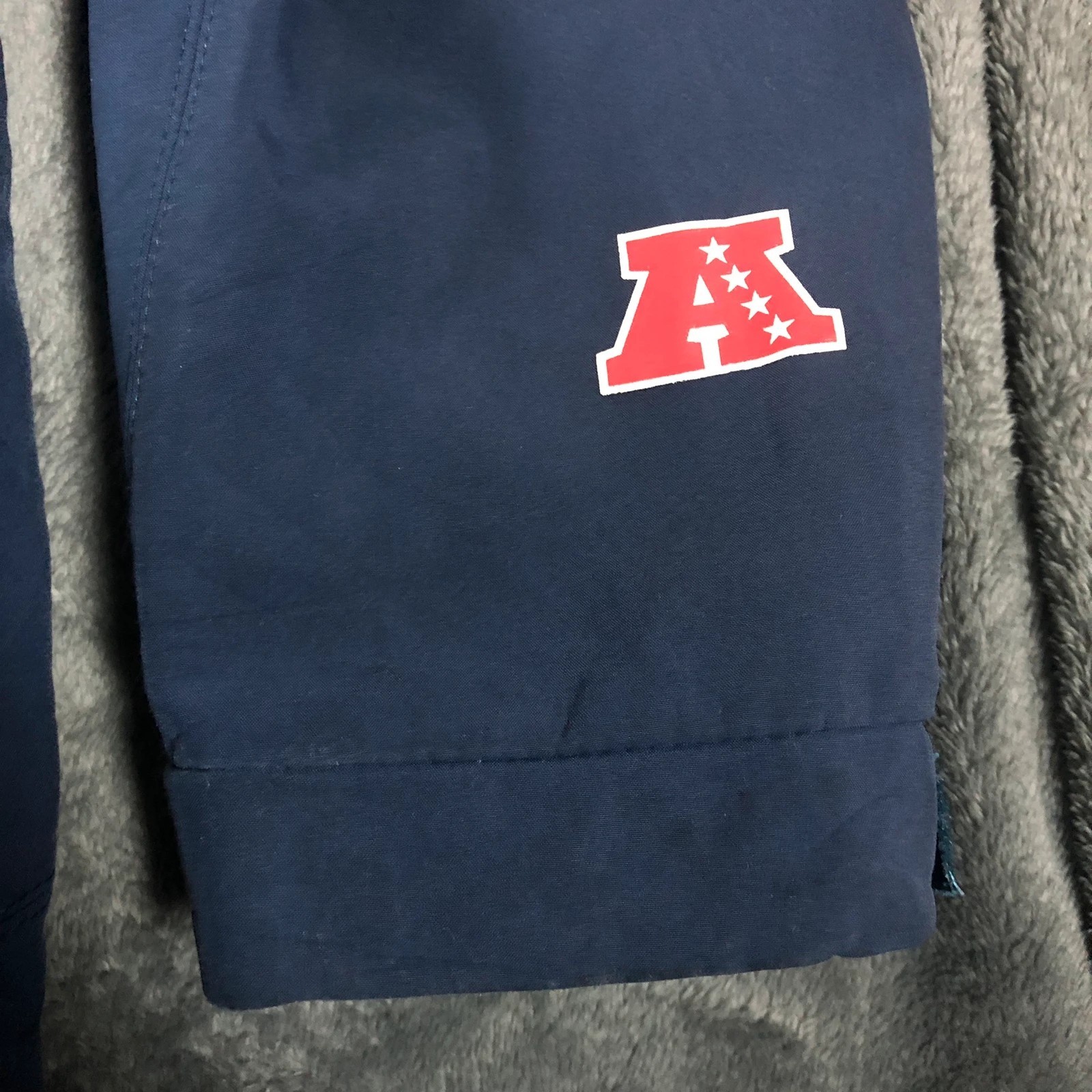 Vintage NFL New England Patriots Navy Softshell Spell Out Jacket XXL - Image 10