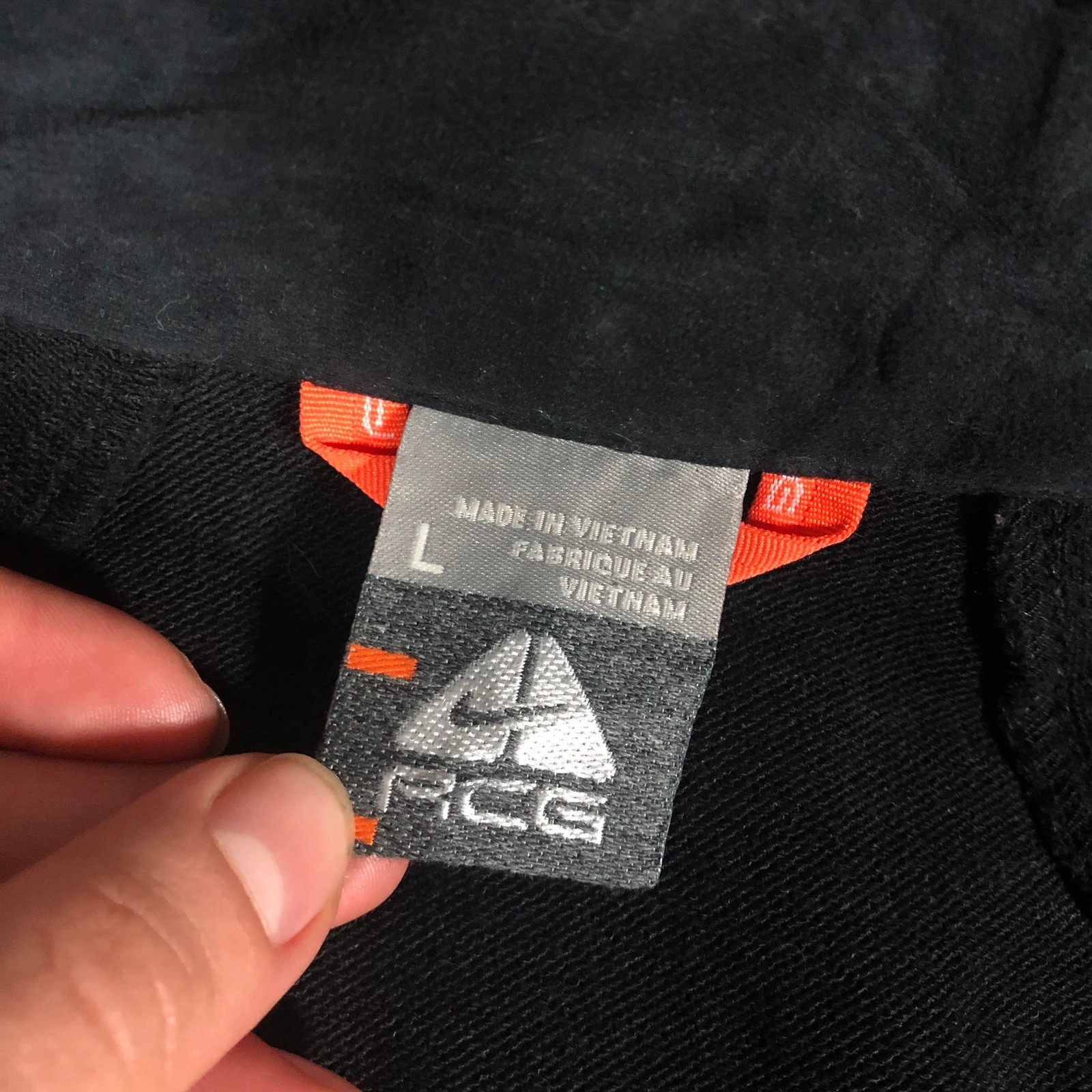 Nike ACG Black Full Zip Fleece Lined Softshell Jacket (L) - Image 3