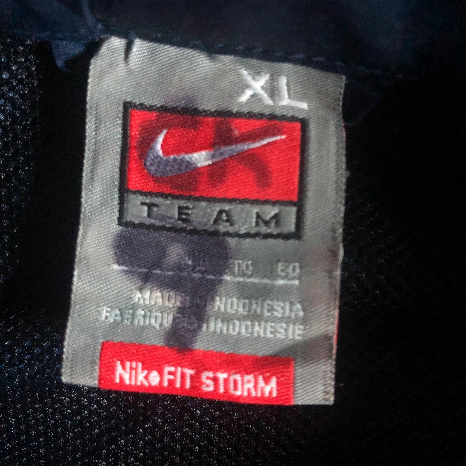 Vintage 00s y2k Toronto Track Shell Navy Hooded Windbreaker NikeFIT Storm - Image 5