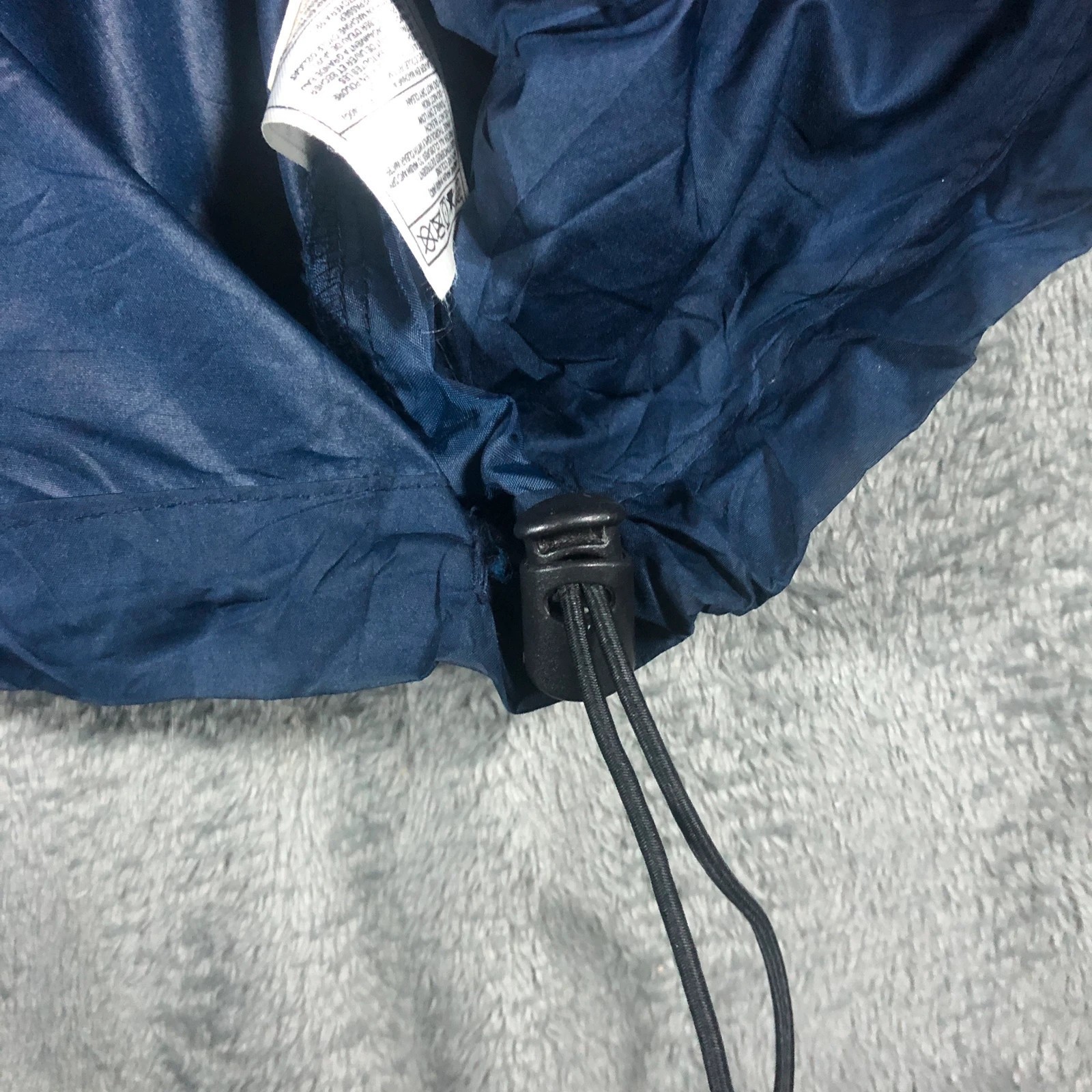 Vintage 00s y2k Toronto Track Shell Navy Hooded Windbreaker NikeFIT Storm - Image 7