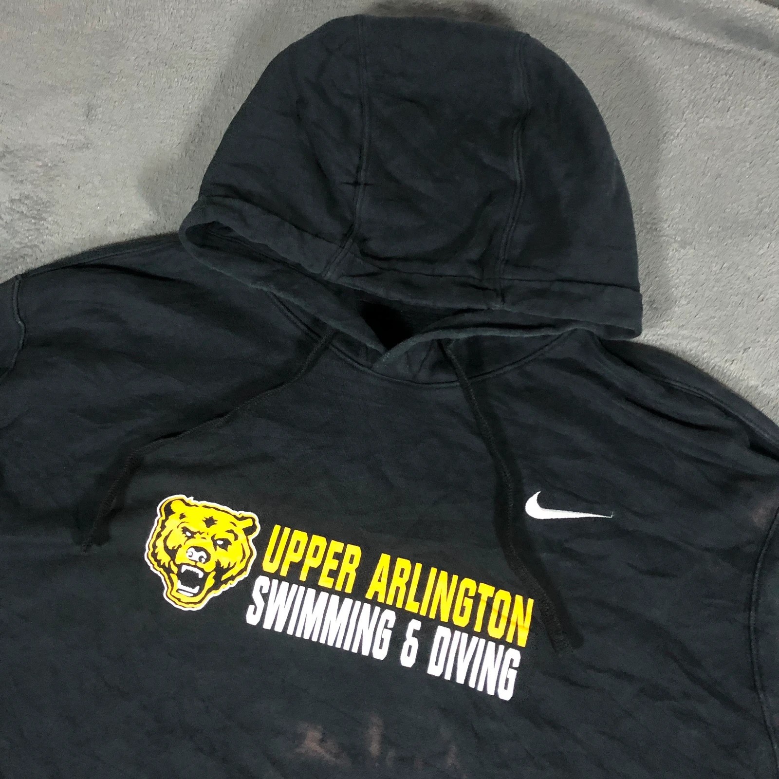 Nike Upper Arlington Sands black hoodie (bleach stain) XL - Image 2