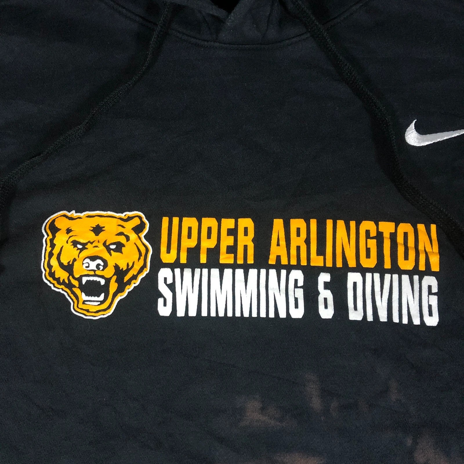 Nike Upper Arlington Sands black hoodie (bleach stain) XL - Image 3