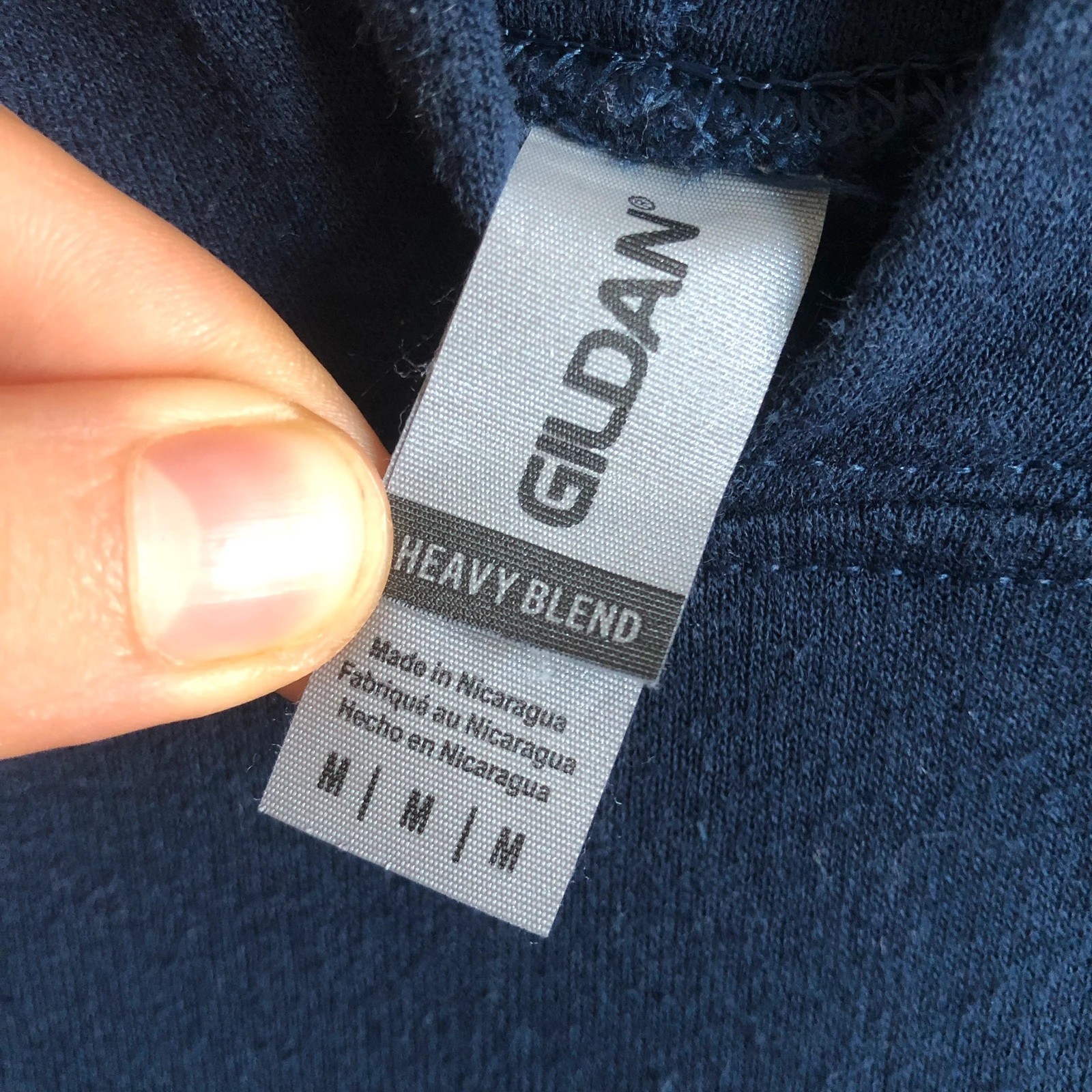 Gildan Central City Colorado navy graphic pullover hoodie M - Image 7