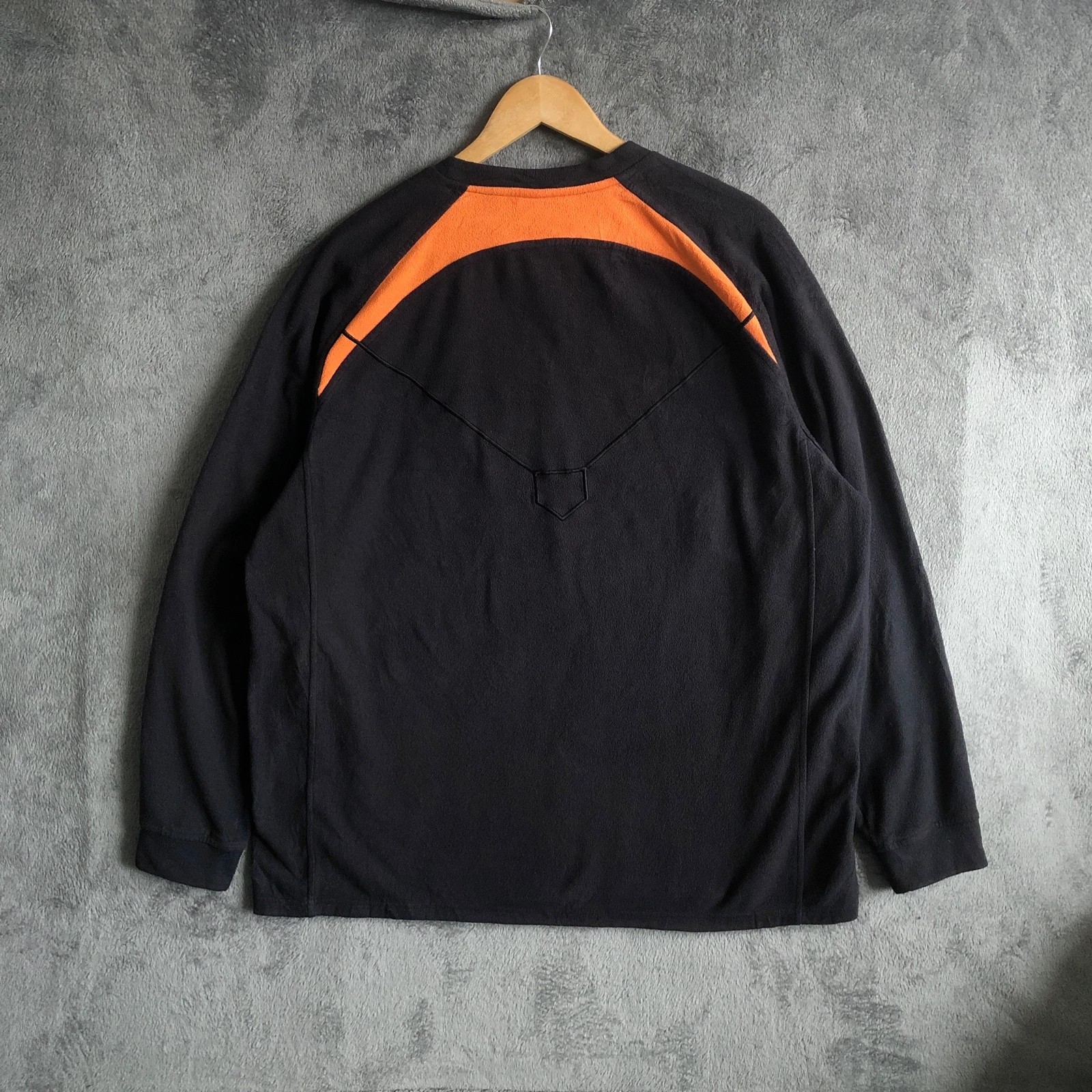 Vintage Nike San Francisco Giants NBL Black Orange Long Sleeve Fleece XL - Image 7