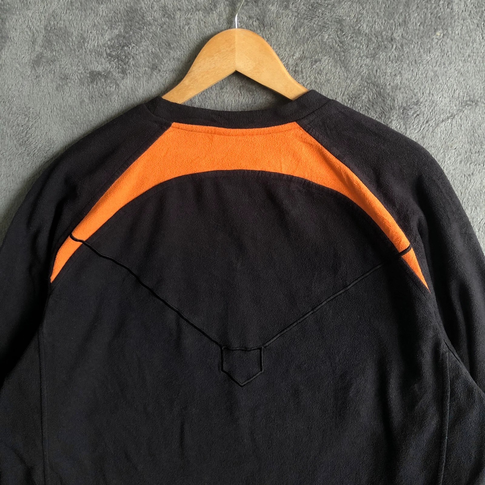 Vintage Nike San Francisco Giants NBL Black Orange Long Sleeve Fleece XL - Image 8