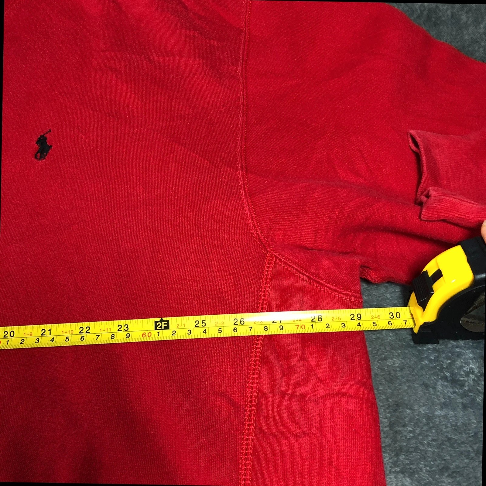 Polo Ralph Lauren red Crewneck sweatshirt 2XL BIG - Image 9
