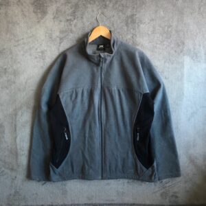 Helly Hansen Women’s Grey Black Full Zip Fleece Jacket UK 16/18