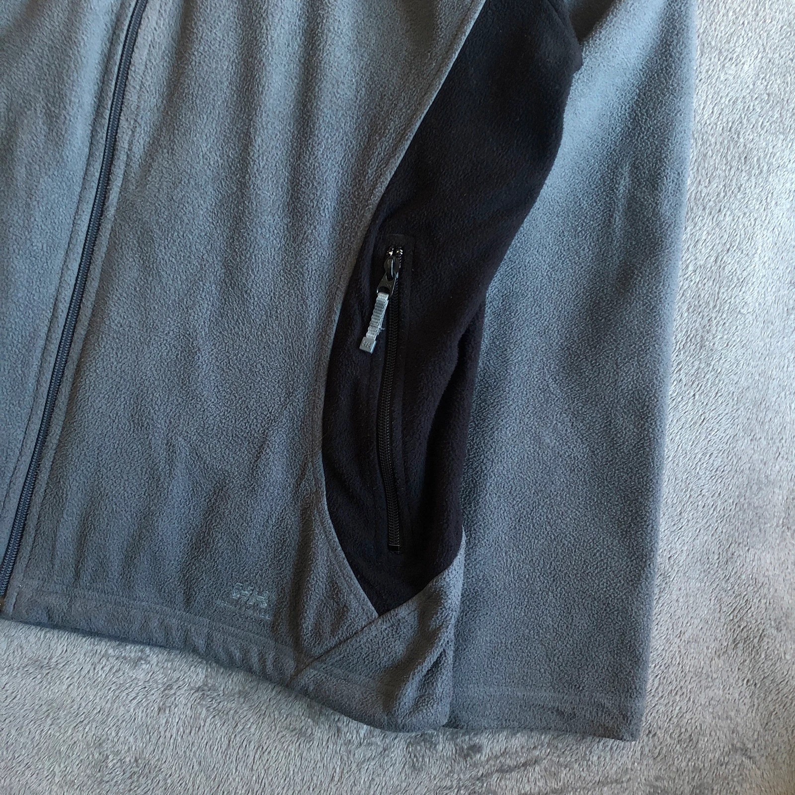 Helly Hansen Women’s Grey Black Full Zip Fleece Jacket UK 16/18 - Image 4