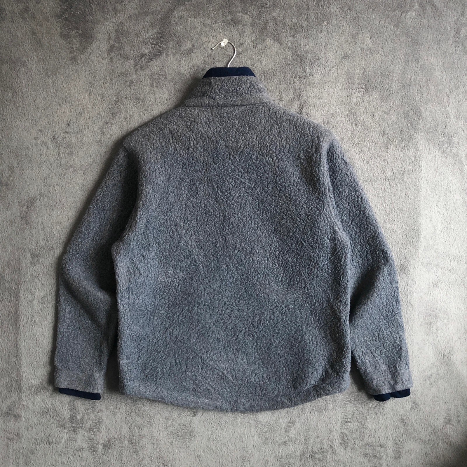 L.L Bean Vintage 90s Grey Deep Pile Sherpa Full Zip Jacket S - Image 11