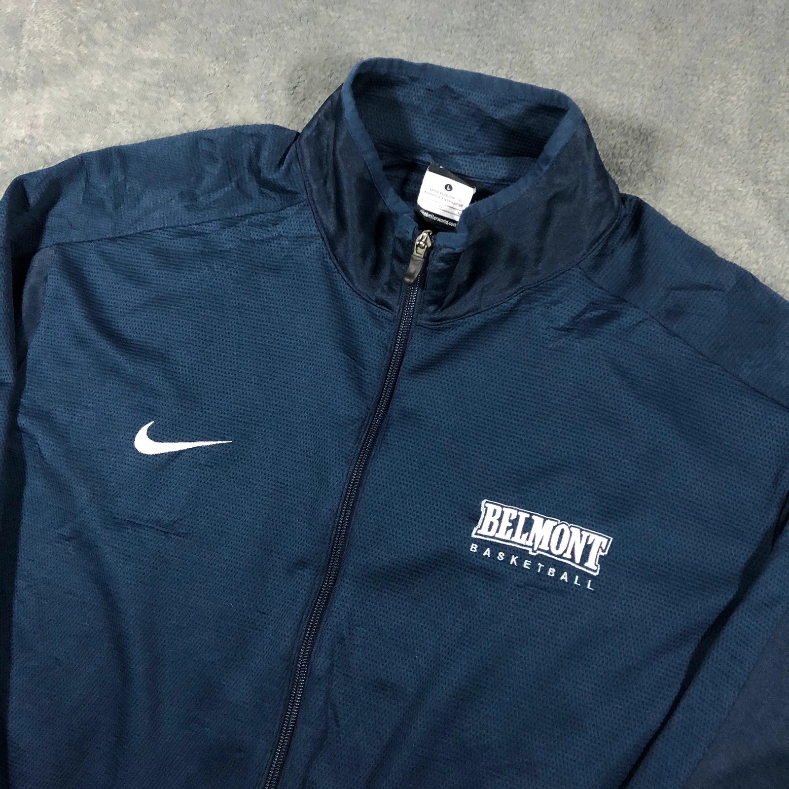 Nike Belmont Basketball Dri-Fit two tone navy jacket L - Image 2