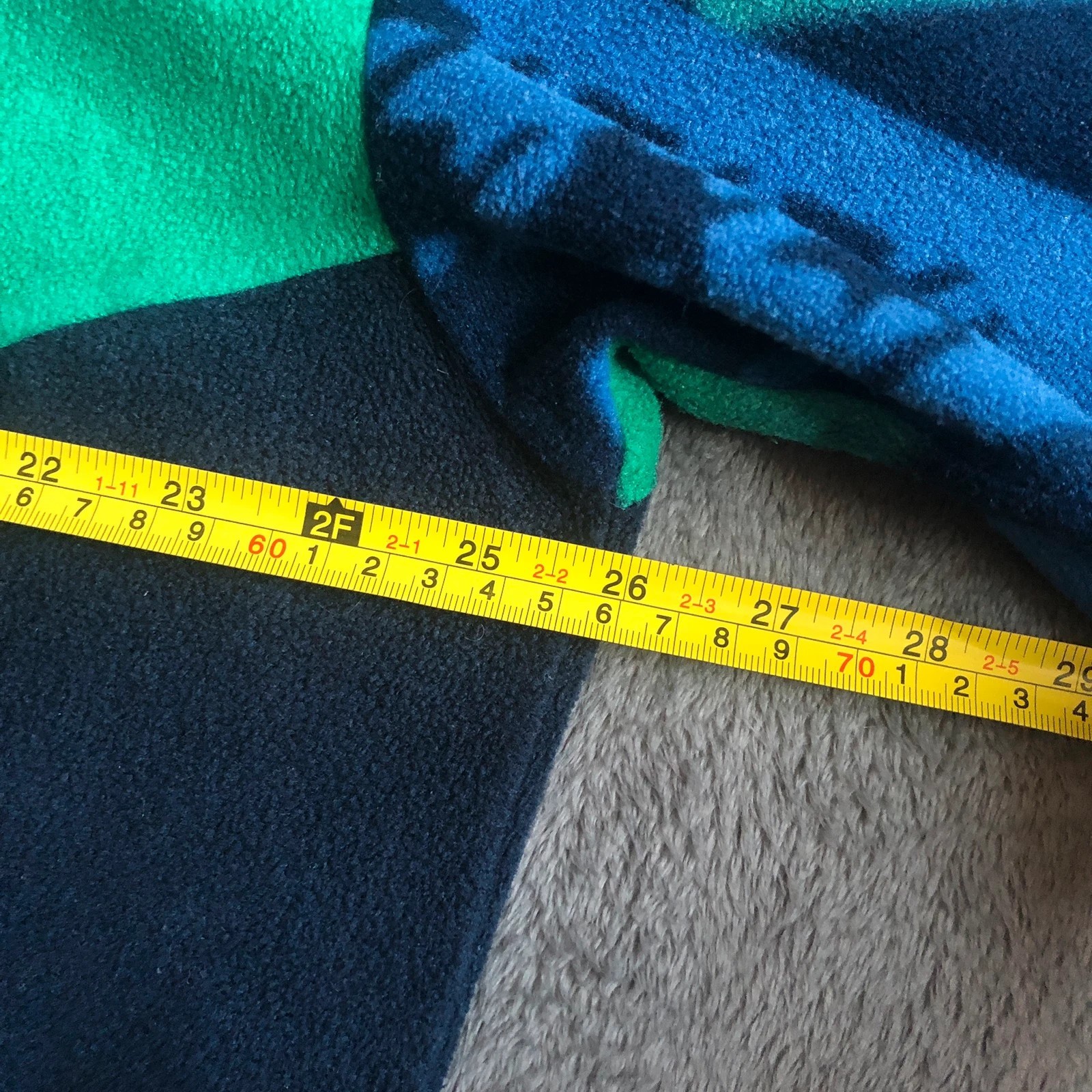 Rare Vintage 90s Fila navy funky full zip fleece jacket 2XL - Image 11