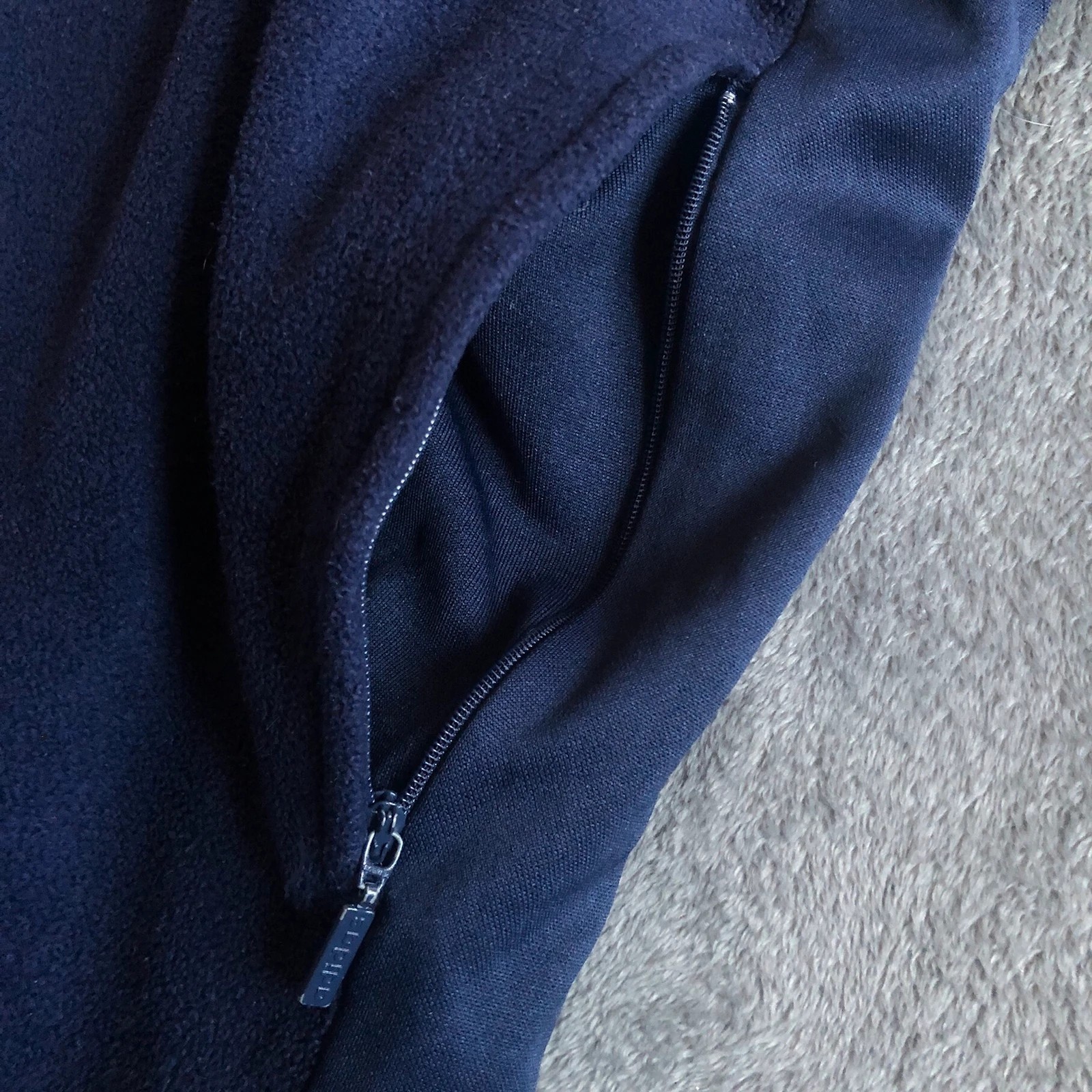 Rare Vintage 90s Adidas Spanish Football navy red quarter 1/4 zip fleece M - Image 8