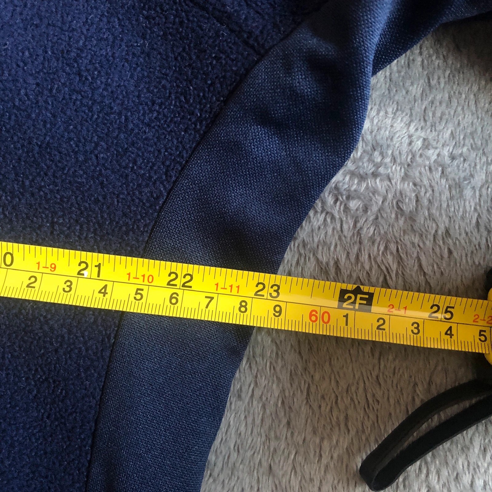 Rare Vintage 90s Adidas Spanish Football navy red quarter 1/4 zip fleece M - Image 12