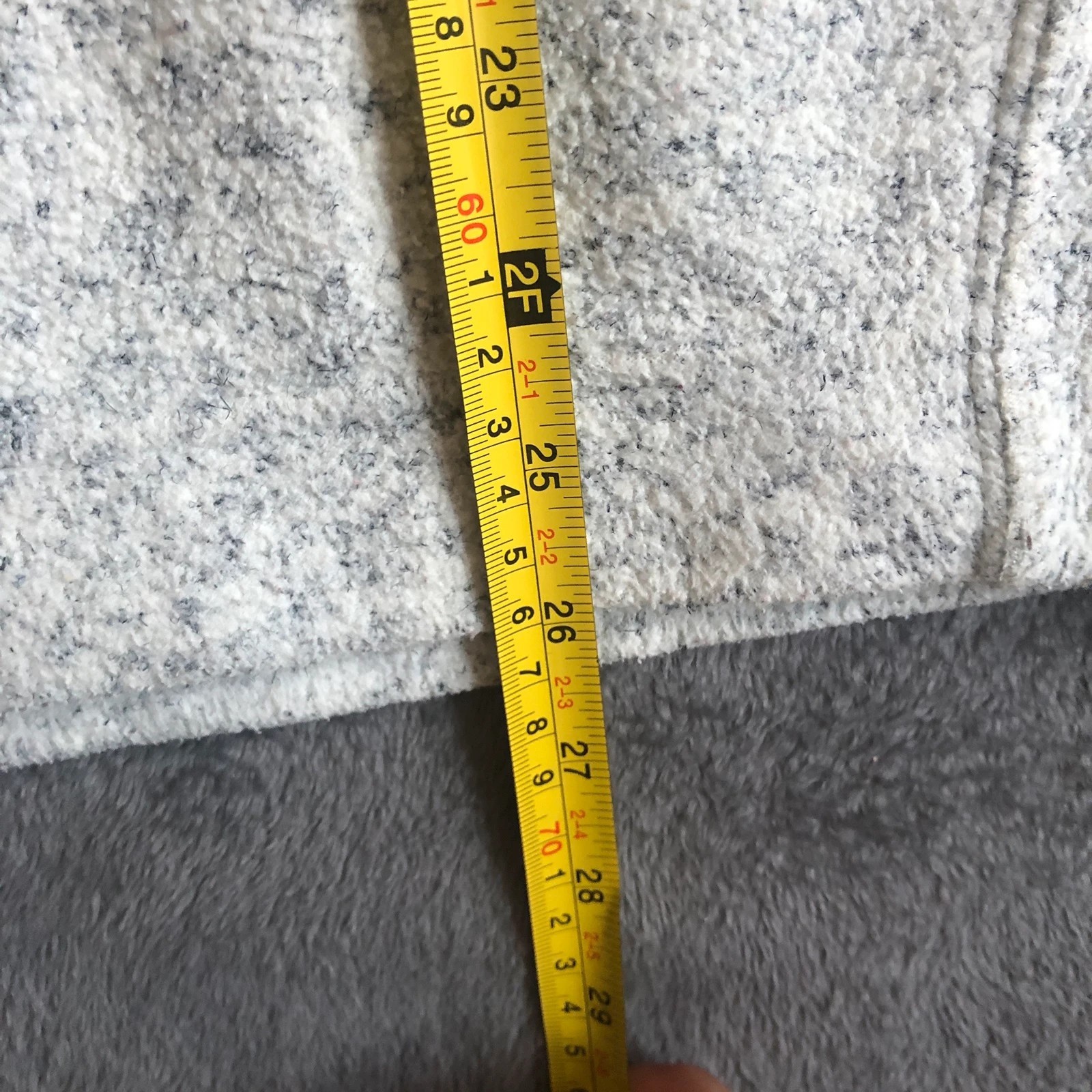 Rare Vintage 90s Adidas light grey speckled women’s turtleneck fleece UK 10 - Image 10