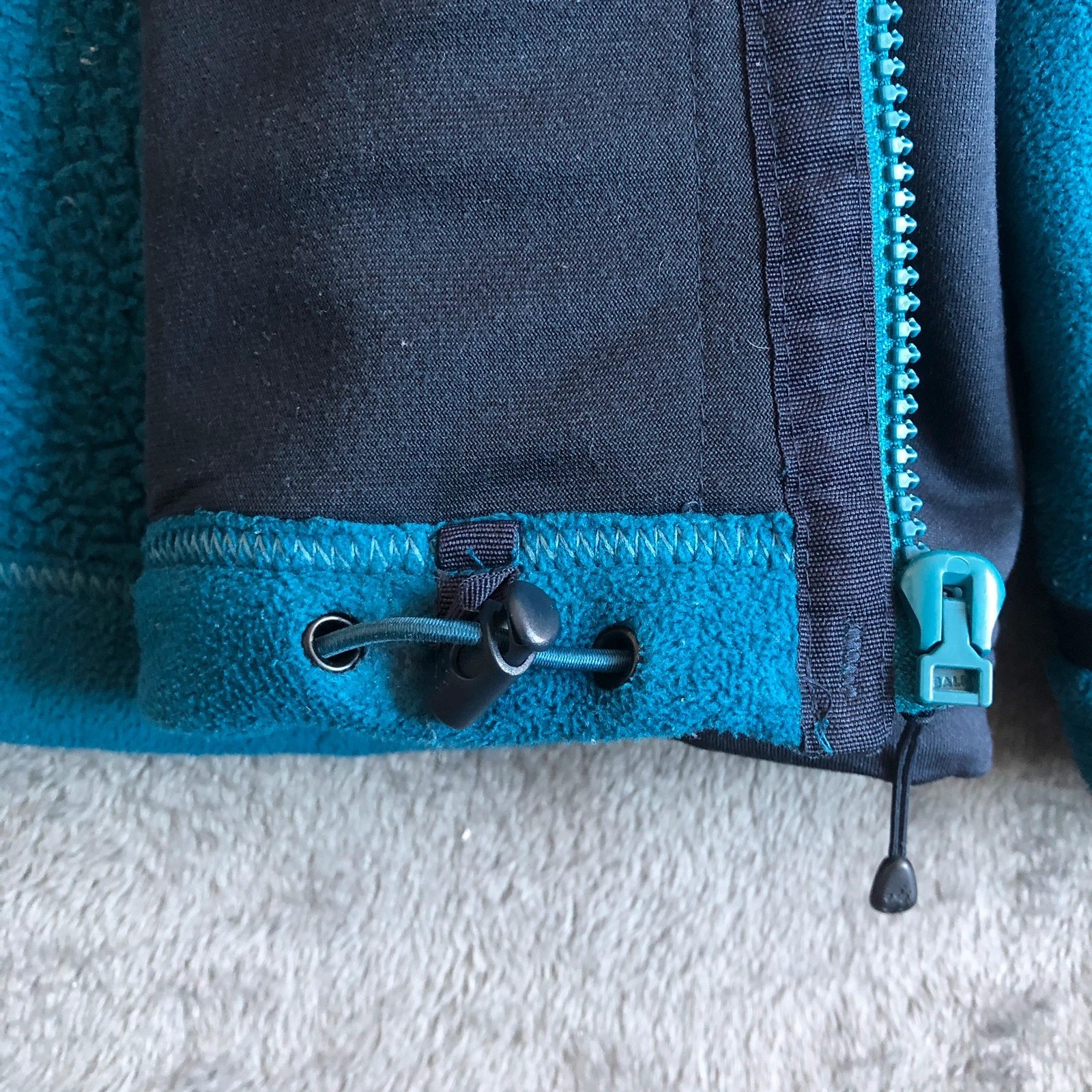 Jack Wolfskin Aqua Blue Full Zip Fleece Jacket with Thick Fleece Lining S - Image 10