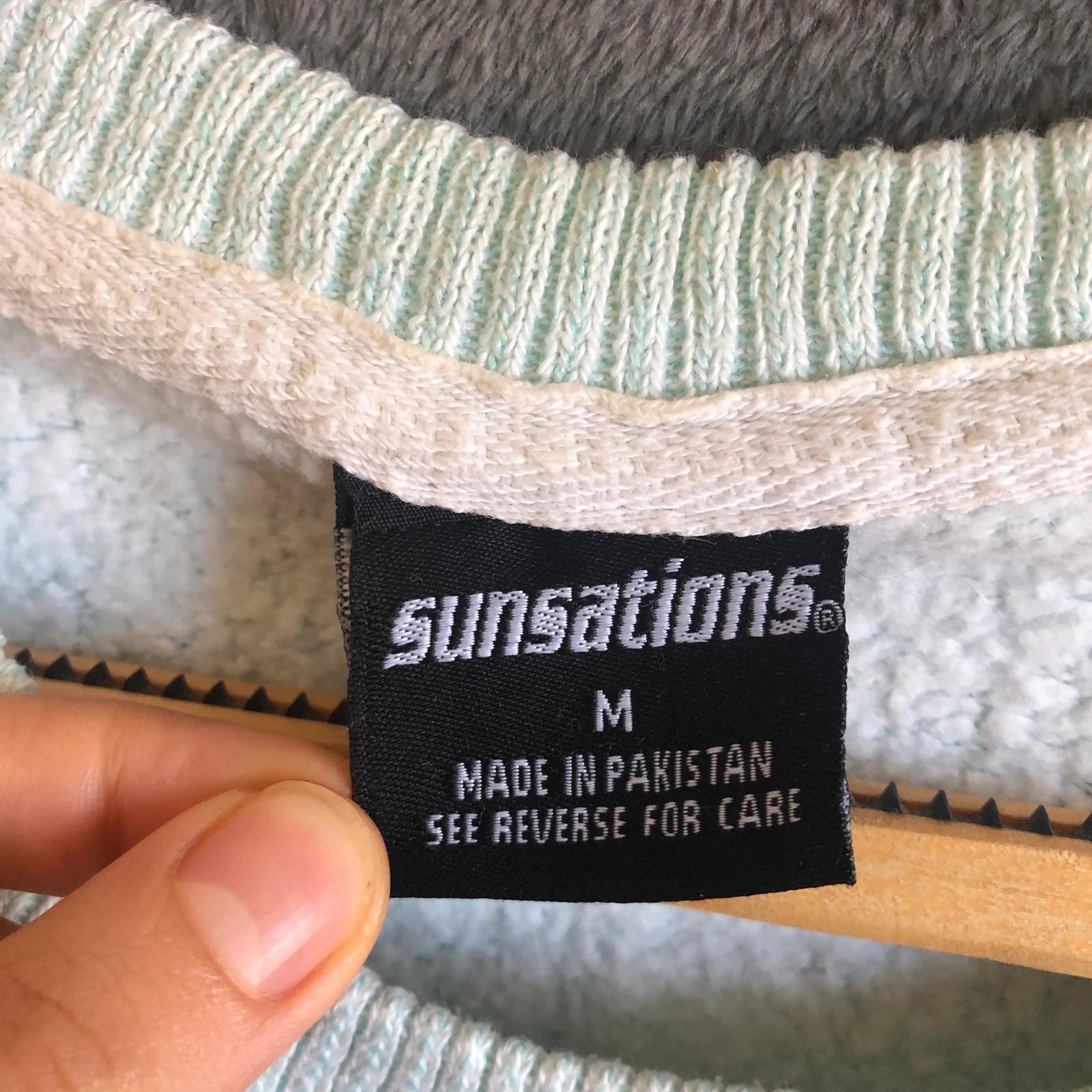 Ocean City Maryland light blue soft spell out sweatshirt M - Image 3