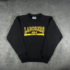 Laborers Union 464 black crewneck sweatshirt M