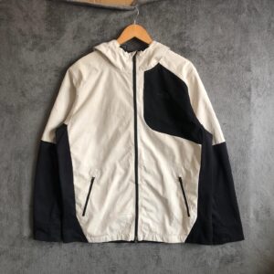 The North Face Beige Black Kilowatt Windproof SoftShell Hooded Running Jacket XL