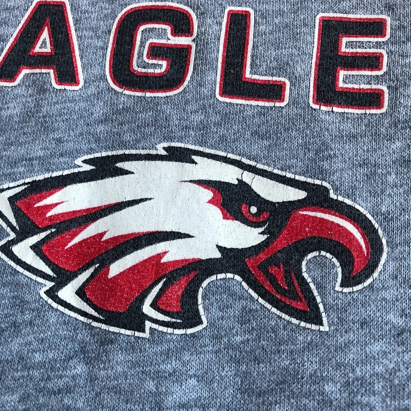 Under Armour Argyle Eagles graphic grey sweatshirt with front kangaroo pocket M - Image 4