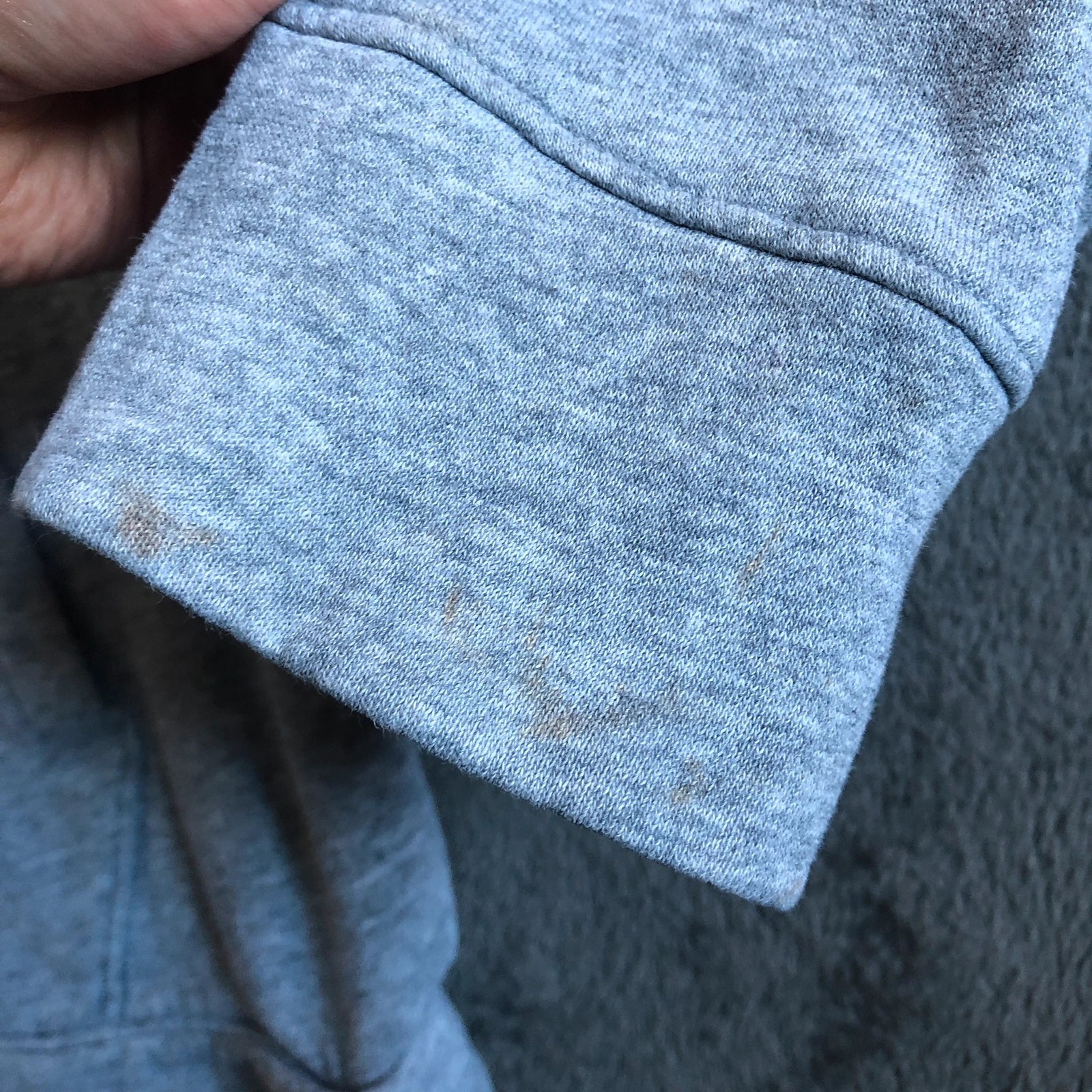 Under Armour Argyle Eagles graphic grey sweatshirt with front kangaroo pocket M - Image 7