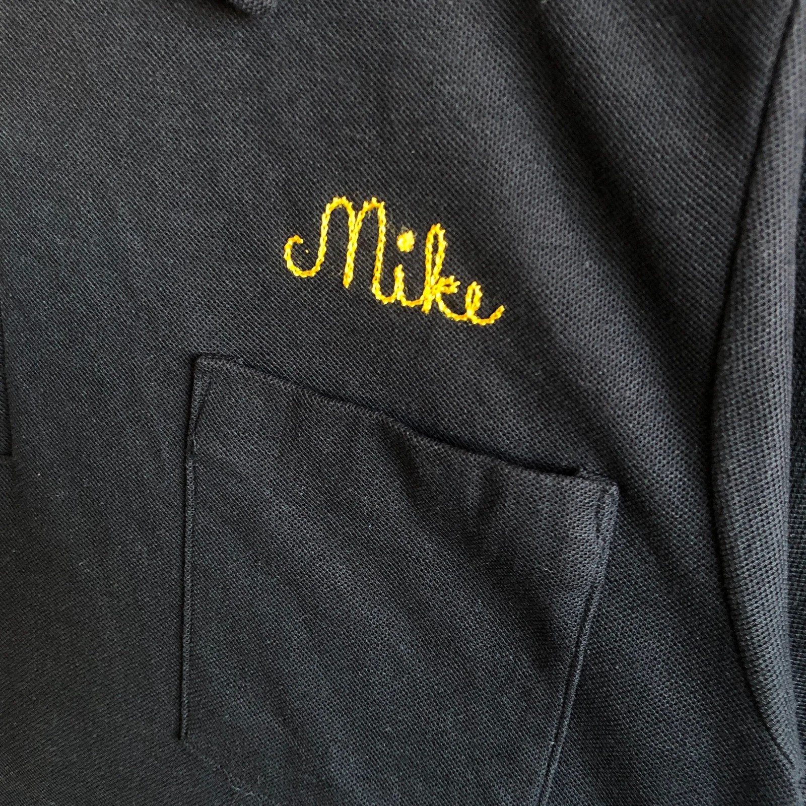 Vintage 90s black single stitch polo big graphic tee S - Image 4