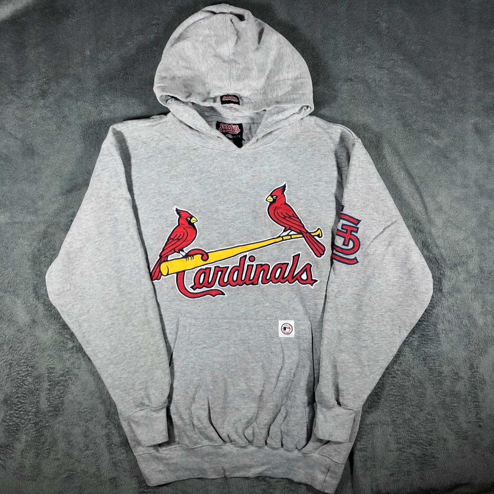 Vintage 2000s Stitches MLB St Louis Cardinals grey hoodie Official Merchandise M